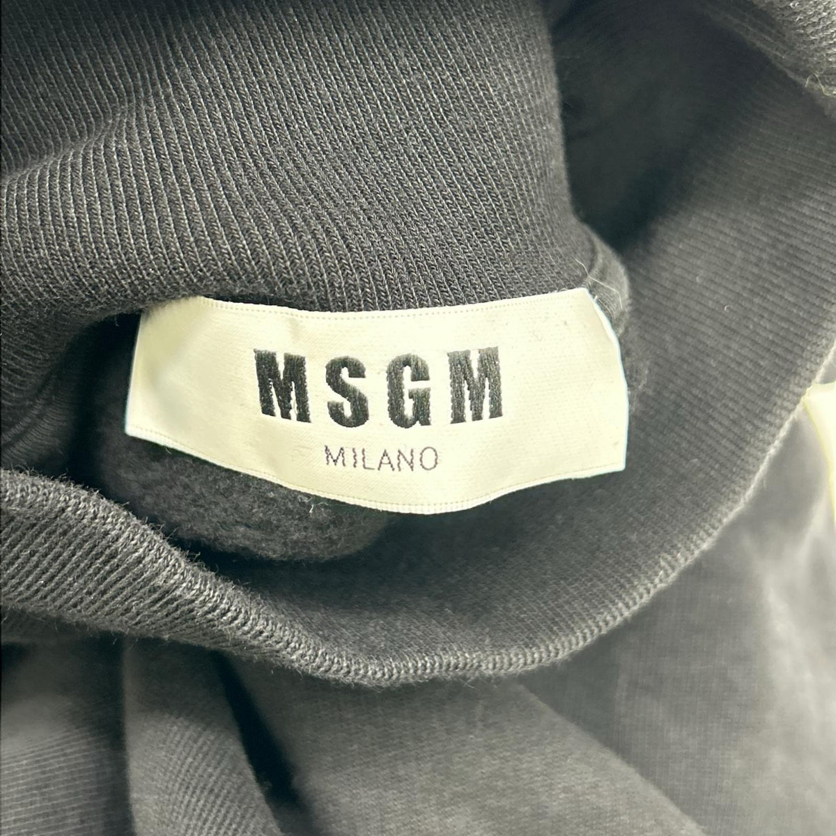 MSGM エムエスジーエム 2541MDM168 ブラック スウェットトレーナー トップス