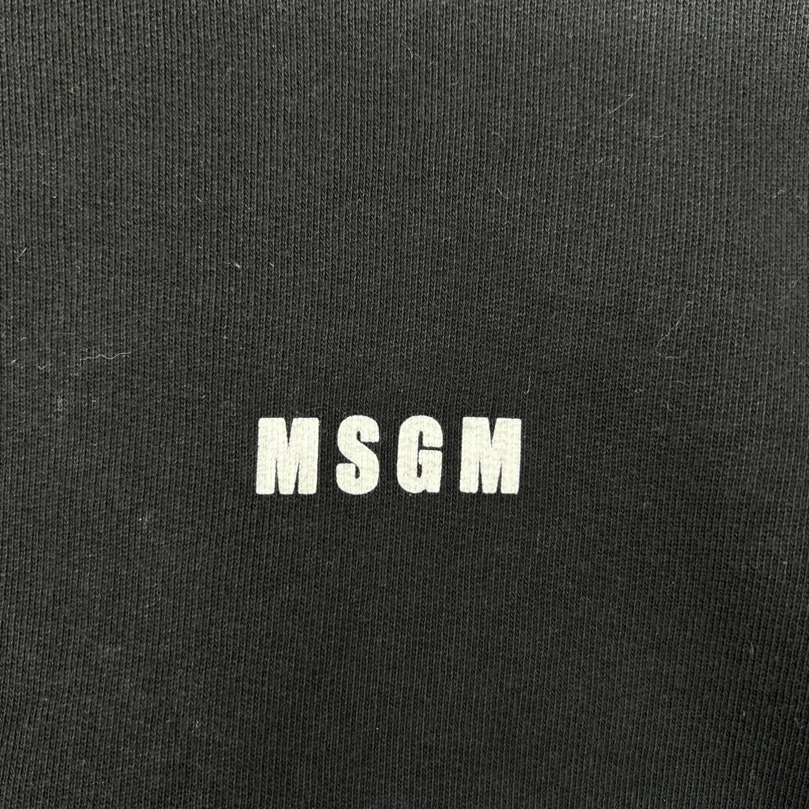 MSGM エムエスジーエム 2541MDM168 ブラック スウェットトレーナー トップス