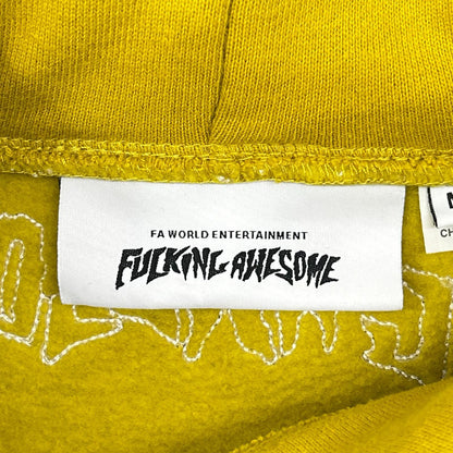 FUCKING AWESOME ファッキンオーサム マスタード コットン ロゴ フーディ― トップス