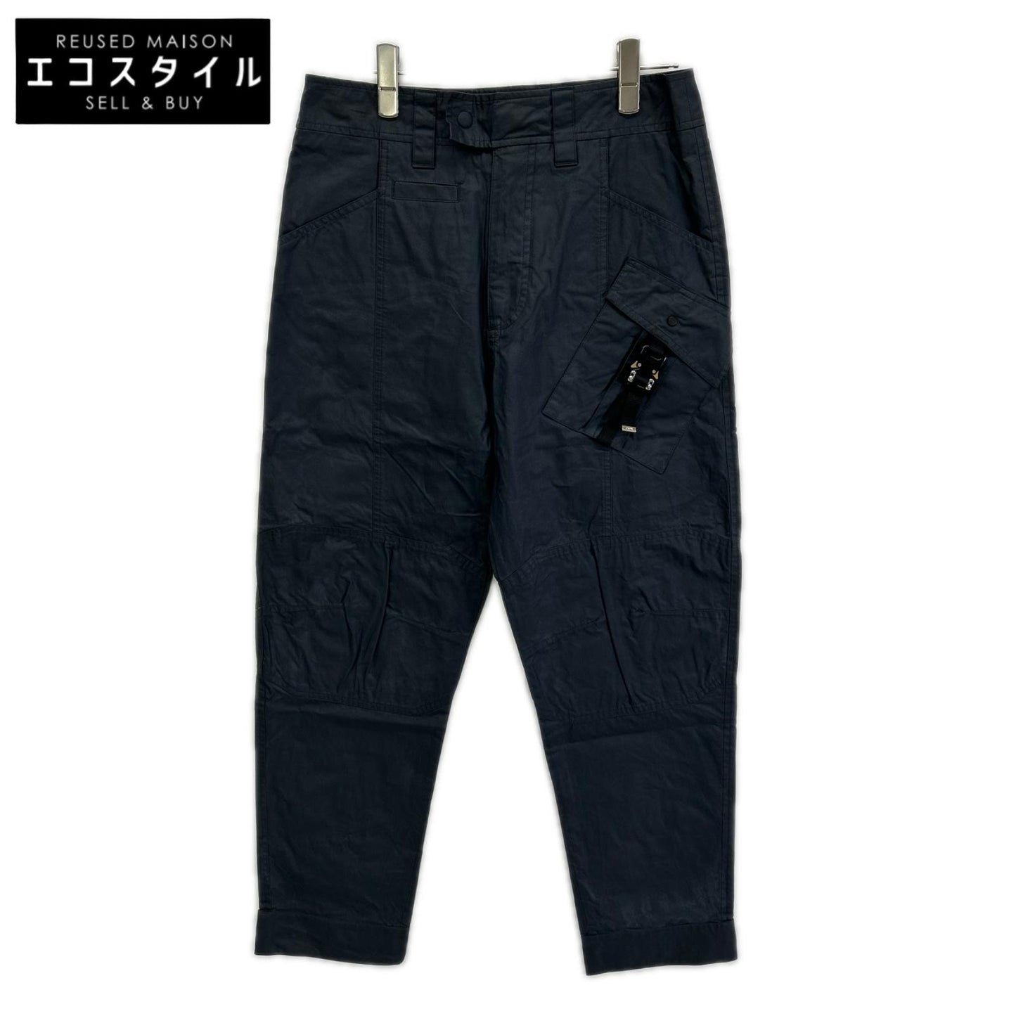 Dior HOMME ディオールオム 293C184A5573 ローラーコースター バックル カーゴ パンツ ニーパッチ ミリタリー コーティングコットン ボトムス