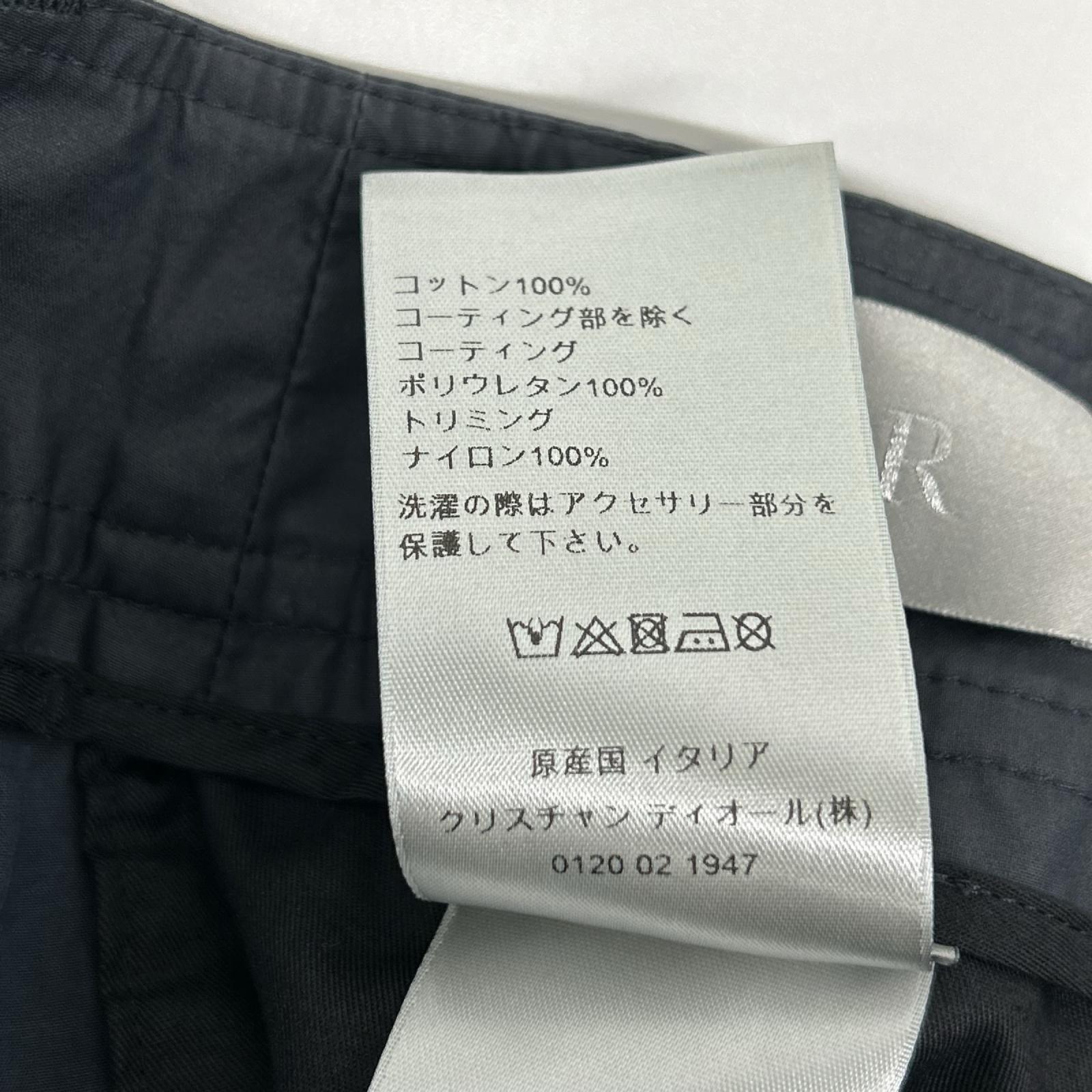 Dior HOMME ディオールオム 293C184A5573 ローラーコースター バックル カーゴ パンツ ニーパッチ ミリタリー コーティングコットン ボトムス