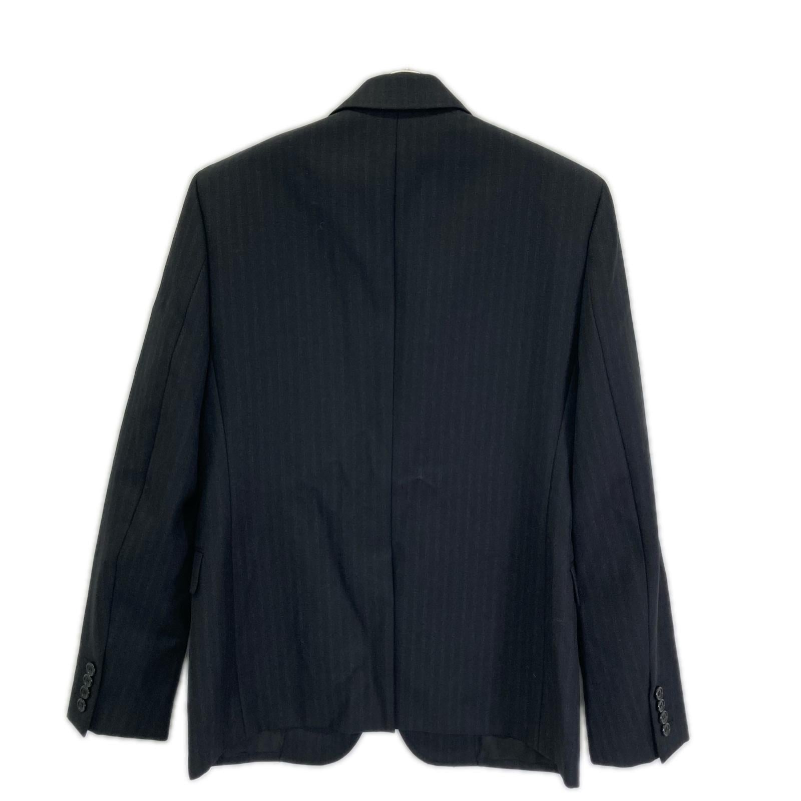 SAINT LAURENT PARIS サンローランパリ 631813 ブラック ウール ストライプ2B テーラードジャケット ジャケット