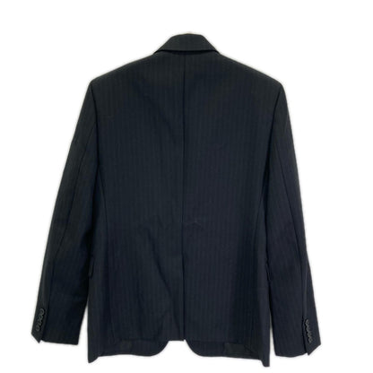 SAINT LAURENT PARIS サンローランパリ 631813 ブラック ウール ストライプ2B テーラードジャケット ジャケット