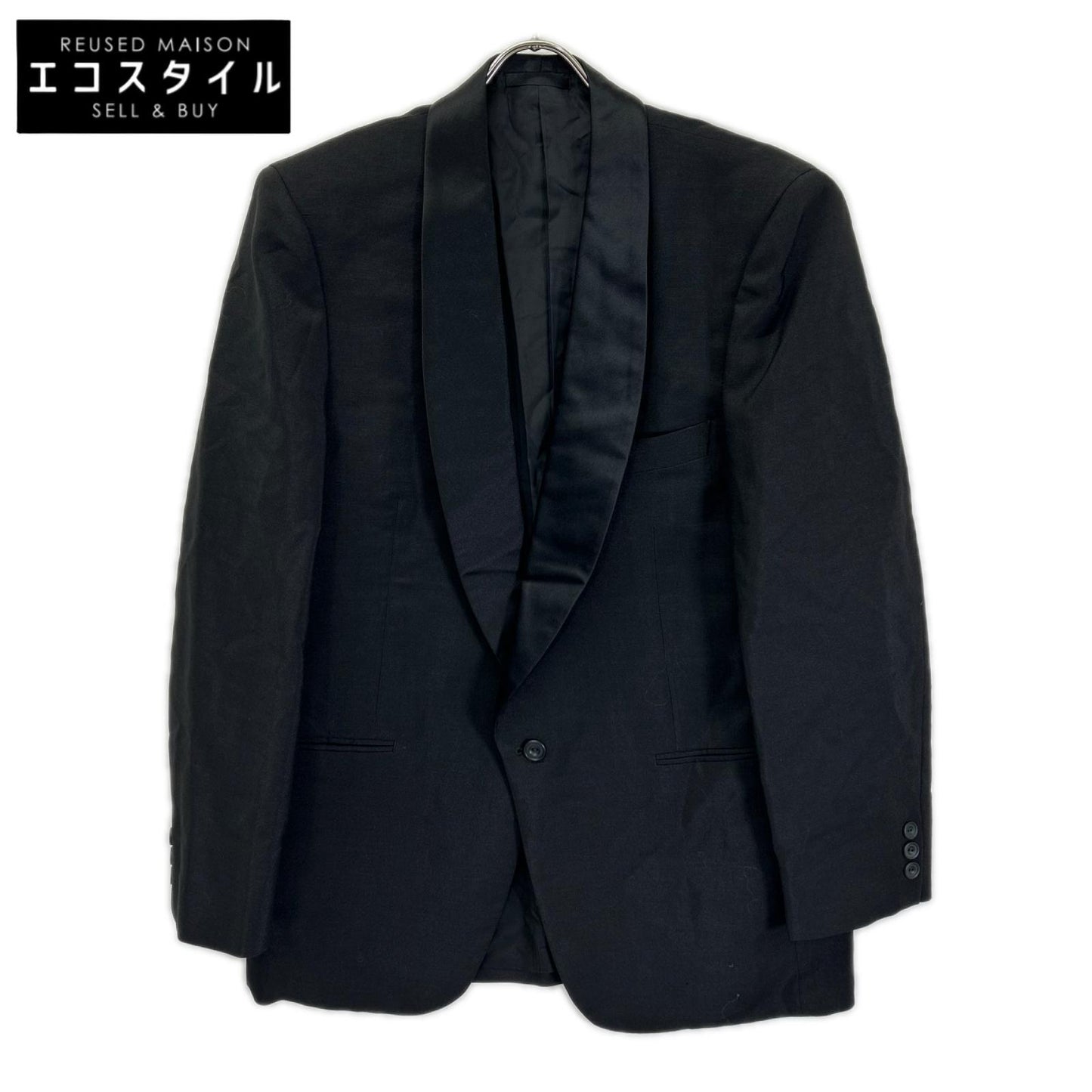Christian Dior MONSIEUR クリスチャンディオールムッシュ ブラック シルクラペル タキシード スモーキングジャケット ジャケット
