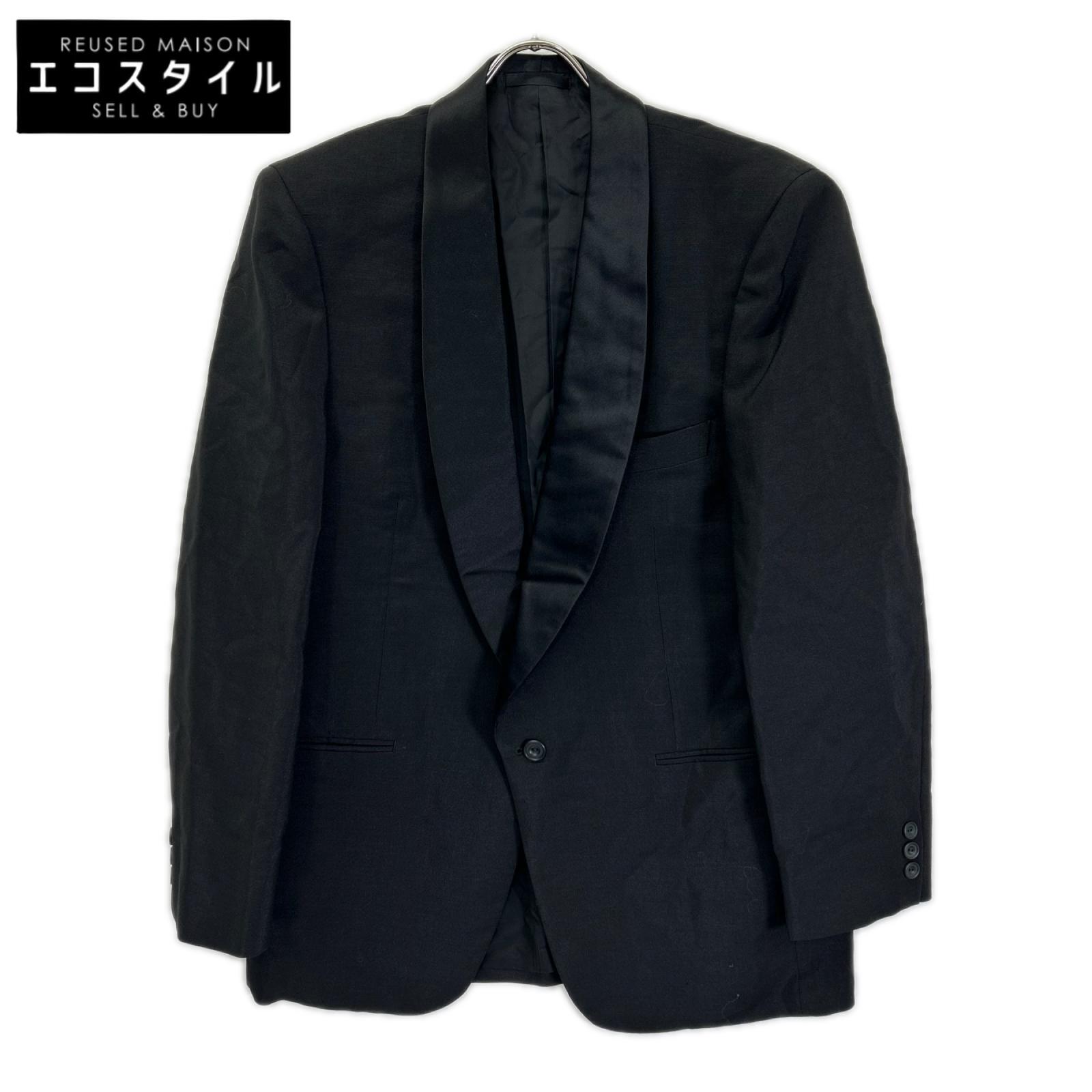 Christian Dior MONSIEUR クリスチャンディオールムッシュ ブラック シルクラペル タキシード スモーキングジャケット ジャケット