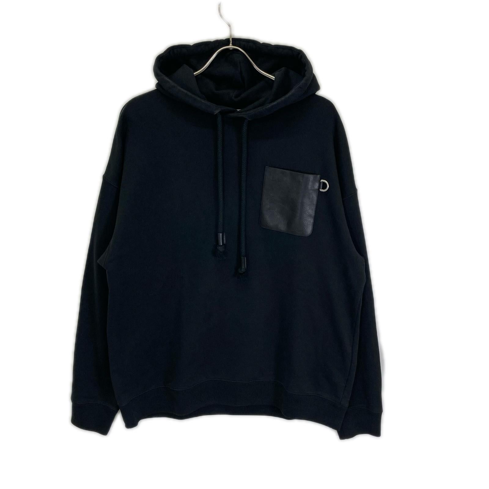 LOEWE ロエベ H526Y25X30 レザー切替 アナグラム ANAGRAM リラックスフィット フーディー トップス