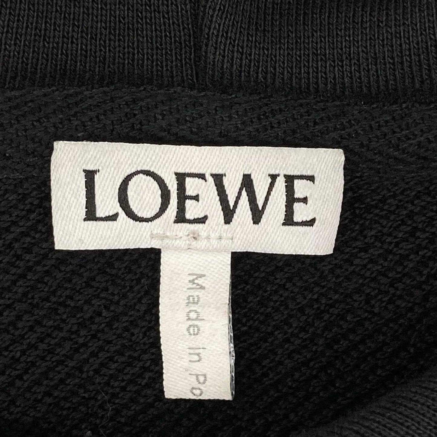 LOEWE ロエベ H526Y25X30 レザー切替 アナグラム ANAGRAM リラックスフィット フーディー トップス