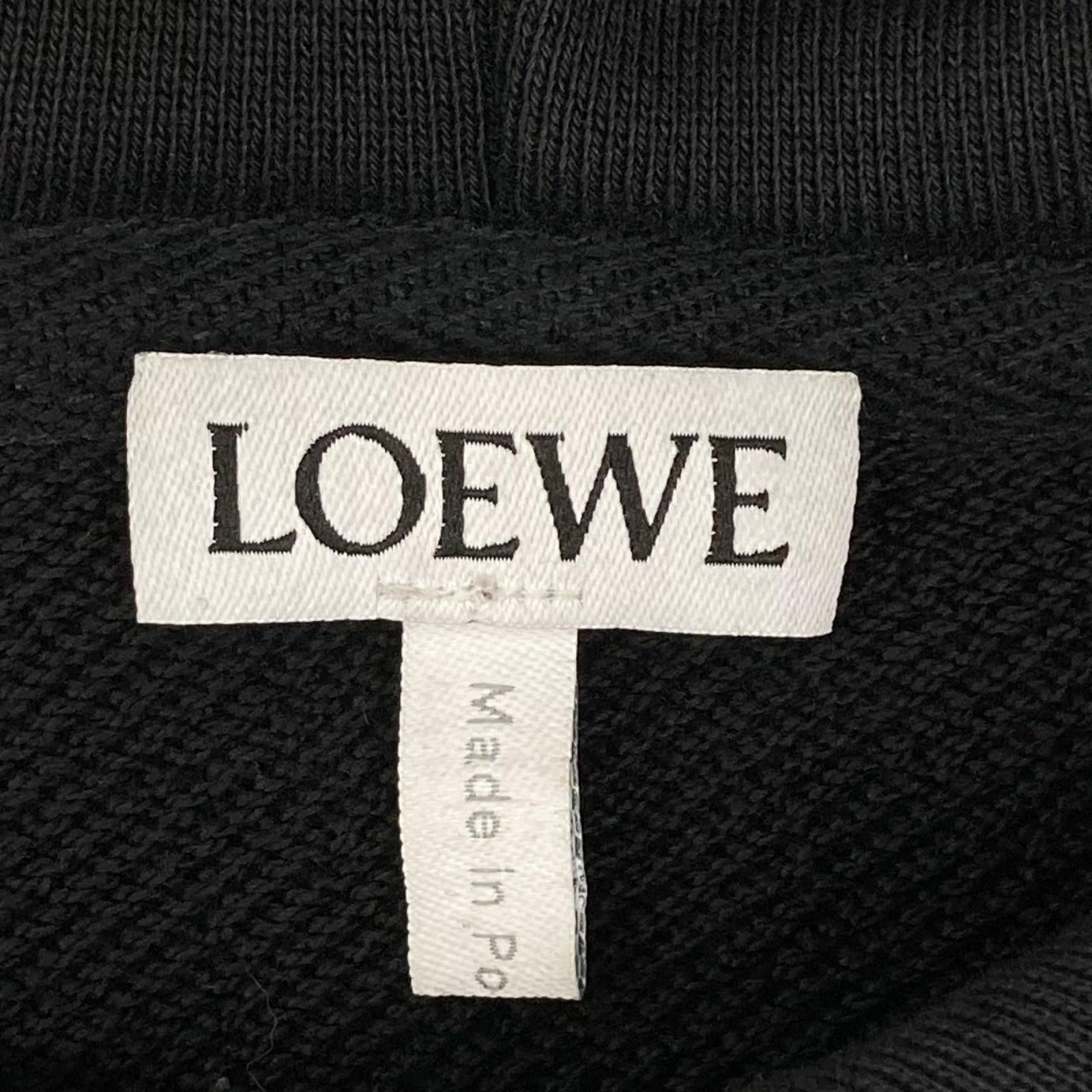 LOEWE ロエベ H526Y25X30 レザー切替 アナグラム ANAGRAM リラックスフィット フーディー トップス