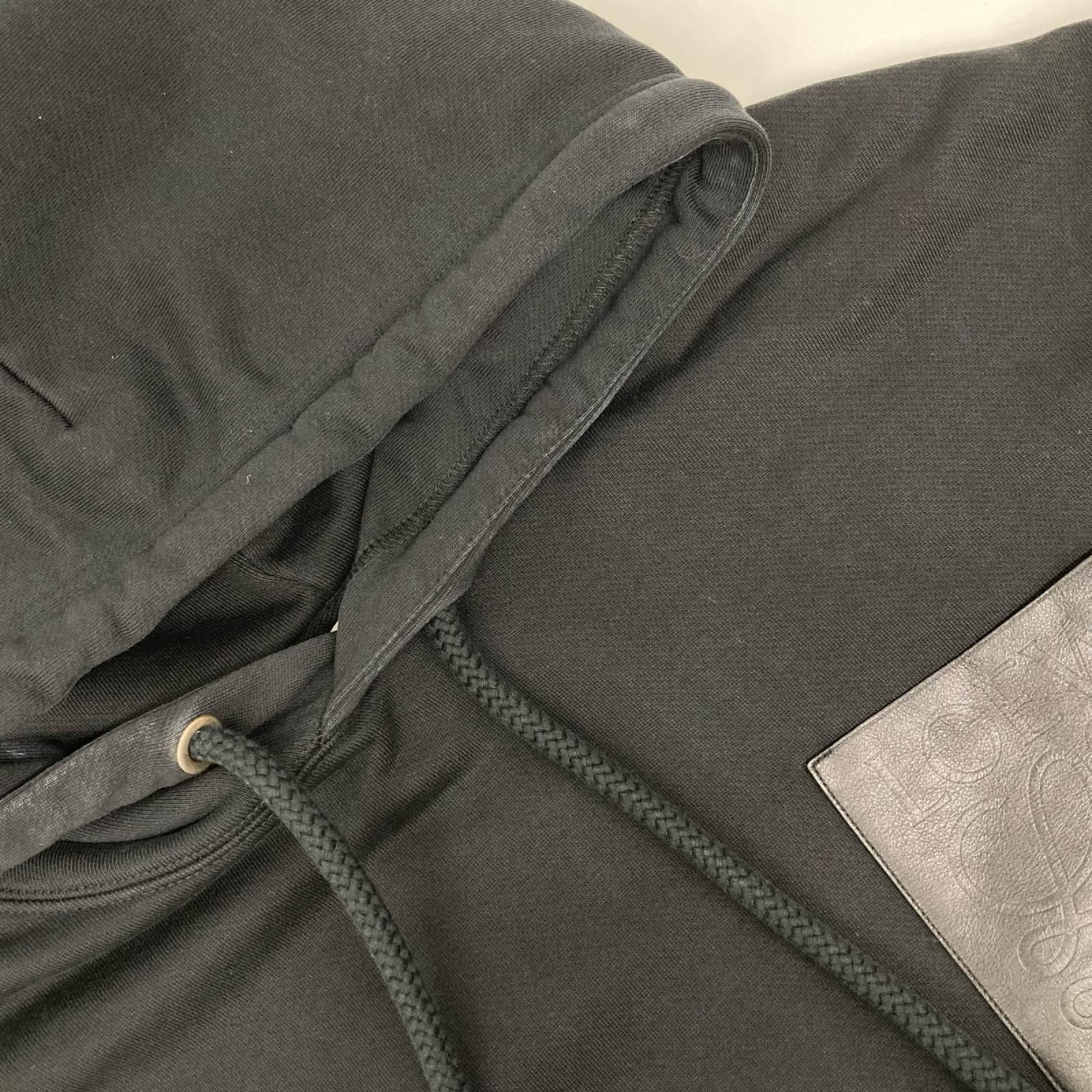 LOEWE ロエベ H526Y25X30 レザー切替 アナグラム ANAGRAM リラックスフィット フーディー トップス