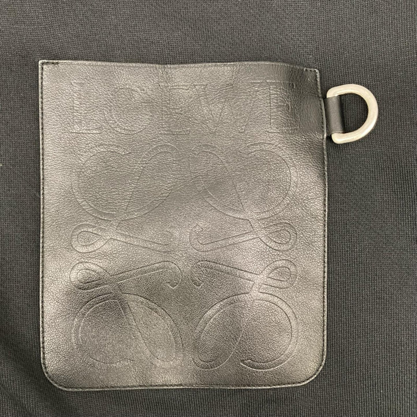 LOEWE ロエベ H526Y25X30 レザー切替 アナグラム ANAGRAM リラックスフィット フーディー トップス