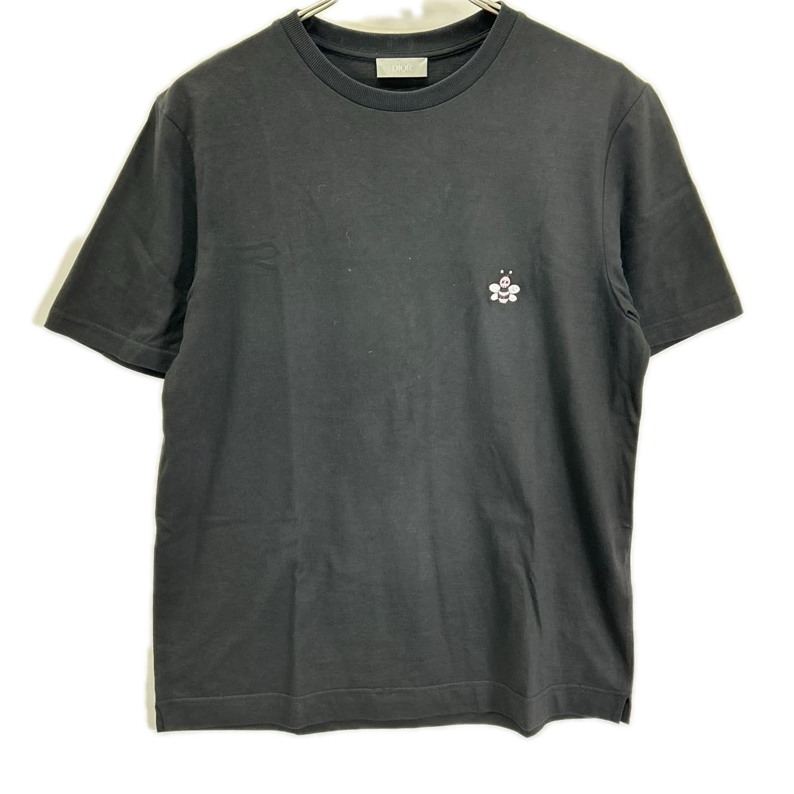 Dior HOMME ディオールオム 923J611W6041 カウズ BEE刺繍 クルーネック 半袖Tシャツ トップス