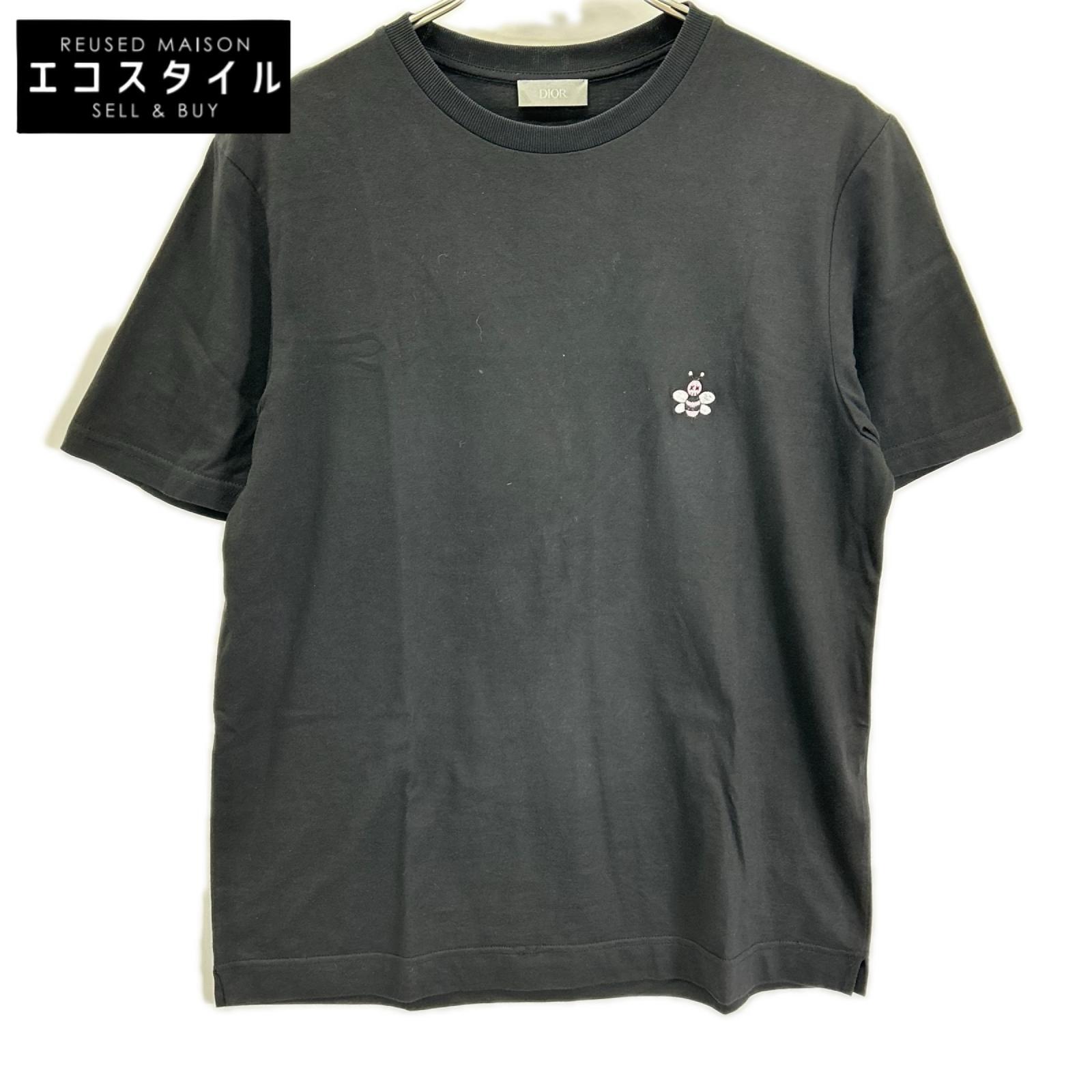 Dior HOMME ディオールオム 923J611W6041 カウズ BEE刺繍 クルーネック 半袖Tシャツ トップス