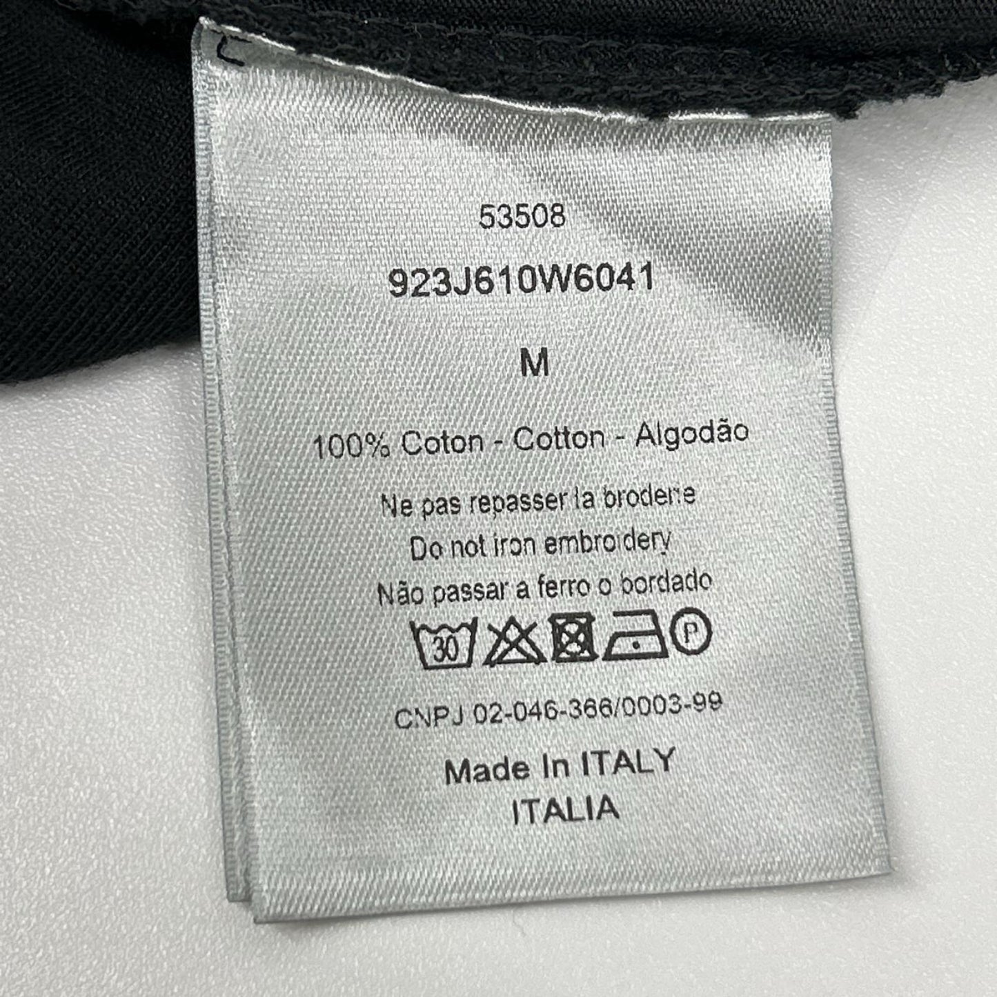 Dior HOMME ディオールオム 923J611W6041 カウズ BEE刺繍 クルーネック 半袖Tシャツ トップス