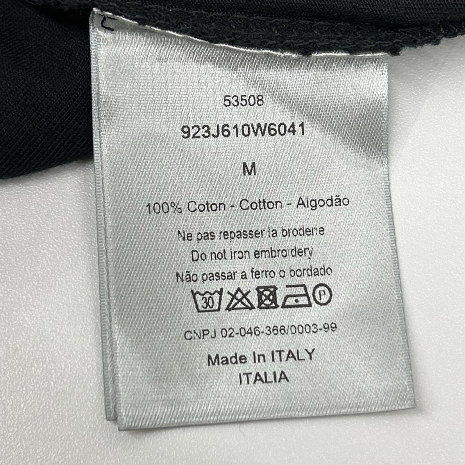 Dior HOMME ディオールオム 923J611W6041 カウズ BEE刺繍 クルーネック 半袖Tシャツ トップス