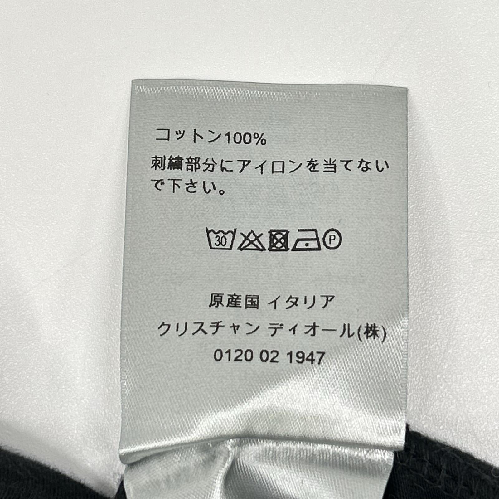 Dior HOMME ディオールオム 923J611W6041 カウズ BEE刺繍 クルーネック 半袖Tシャツ トップス