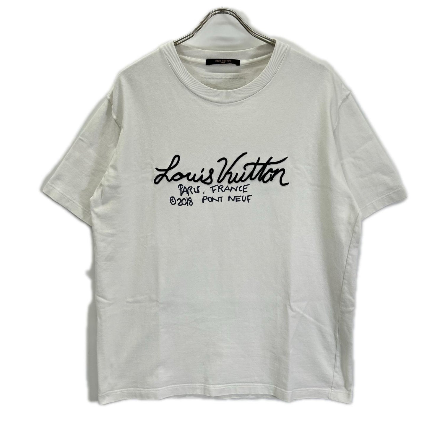 LOUIS VUITTON ルイヴィトン HJY17W シグネチャープリント&エンブロイダリーTシャツ トップス