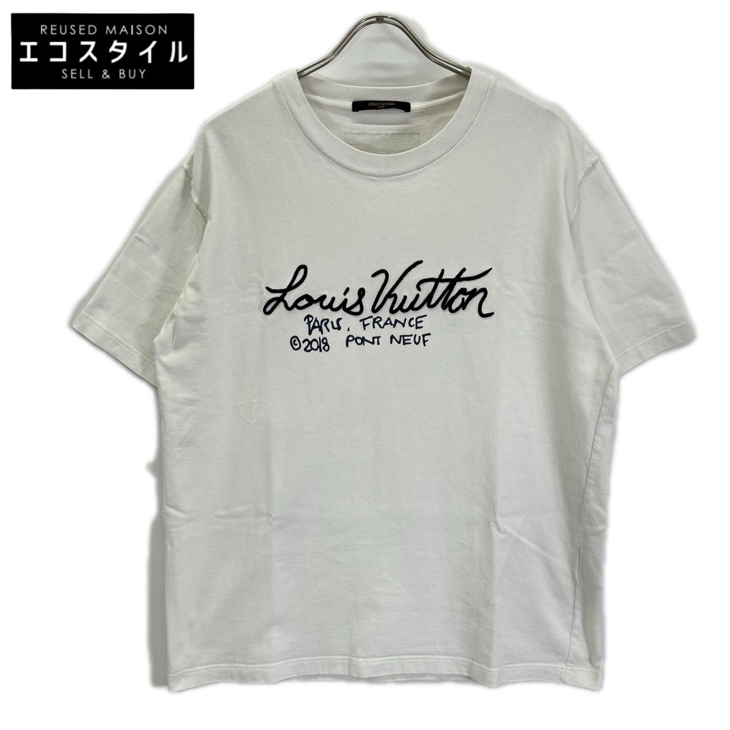 LOUIS VUITTON ルイヴィトン HJY17W シグネチャープリント&エンブロイダリーTシャツ トップス