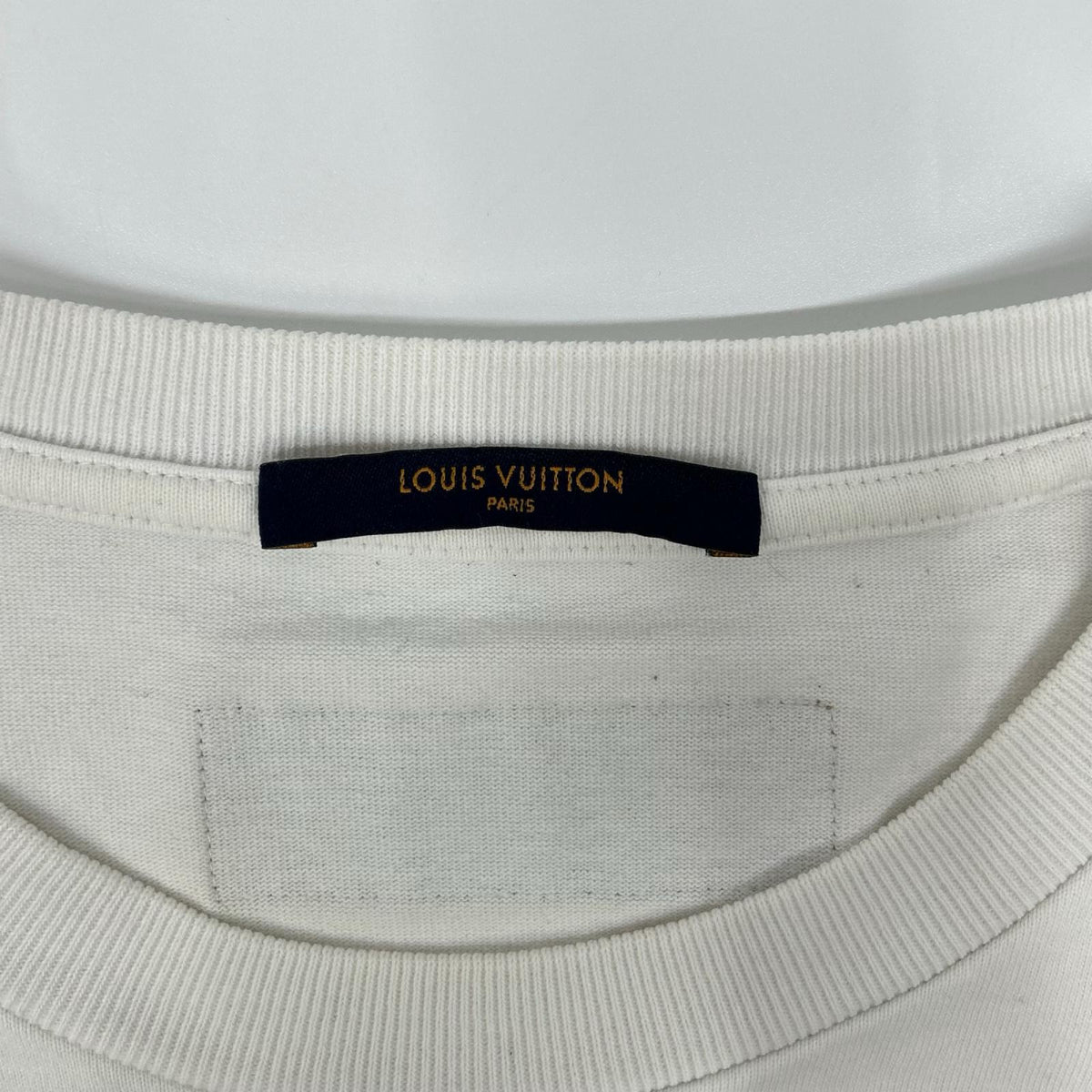 LOUIS VUITTON Louis Vuitton HJY17W signature-print & embroidered T-shirt tops