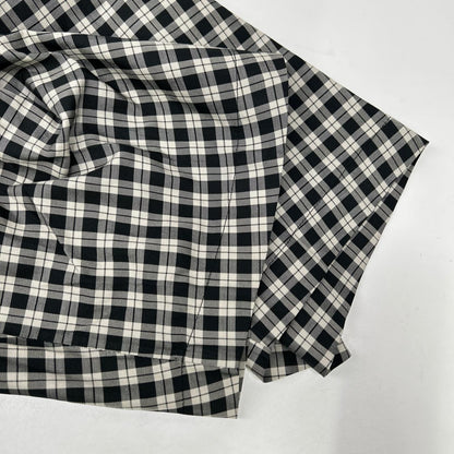 BALENCIAGA バレンシアガ 642288 チェック ボウタイ長袖シャツ トップス