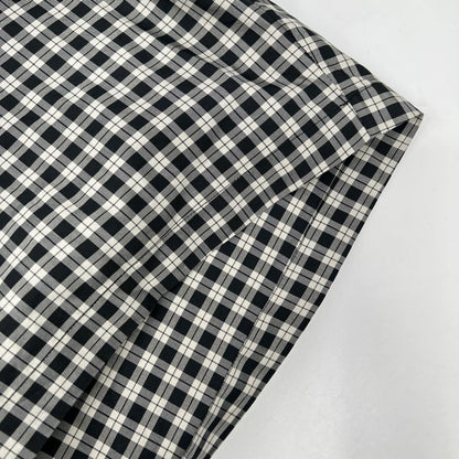 BALENCIAGA バレンシアガ 642288 チェック ボウタイ長袖シャツ トップス