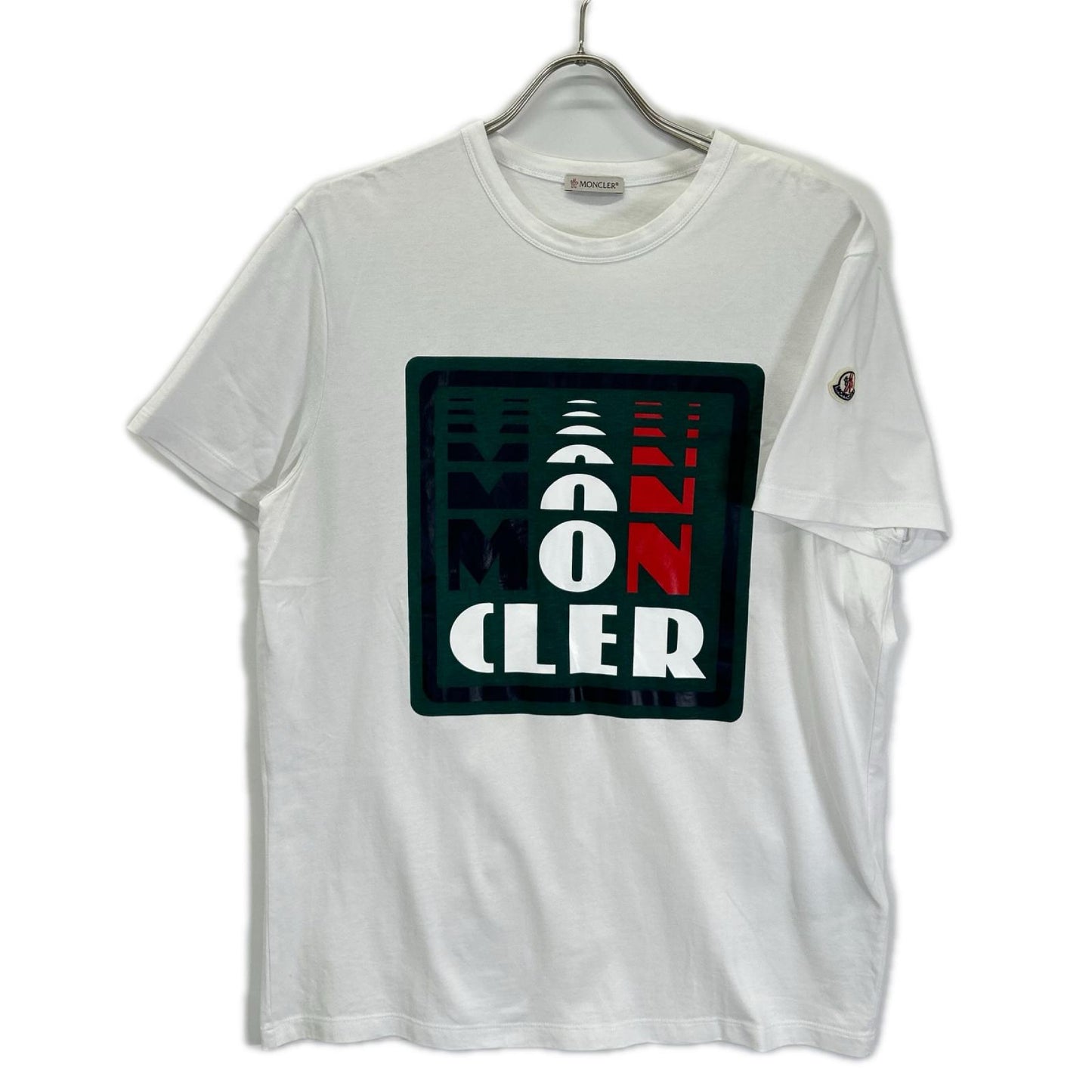 MONCLER モンクレール ホワイト MAGLIA TSHIRT ロゴ 半袖Tシャツ トップス