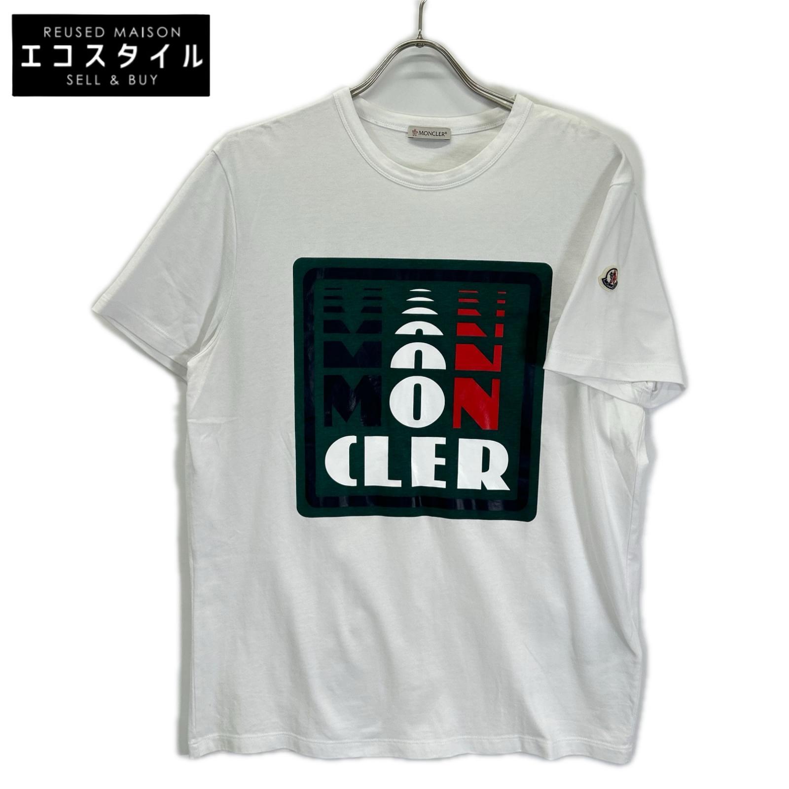 MONCLER モンクレール ホワイト MAGLIA TSHIRT ロゴ 半袖Tシャツ トップス