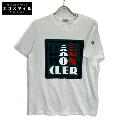MONCLER モンクレール ホワイト MAGLIA TSHIRT ロゴ 半袖Tシャツ トップス