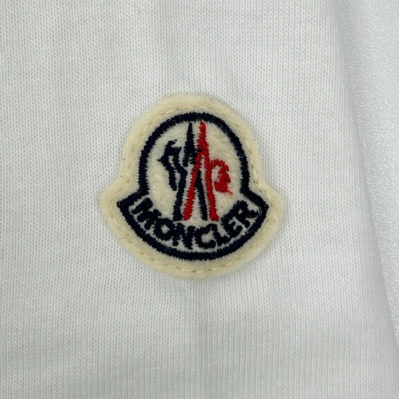 MONCLER モンクレール ホワイト MAGLIA TSHIRT ロゴ 半袖Tシャツ トップス