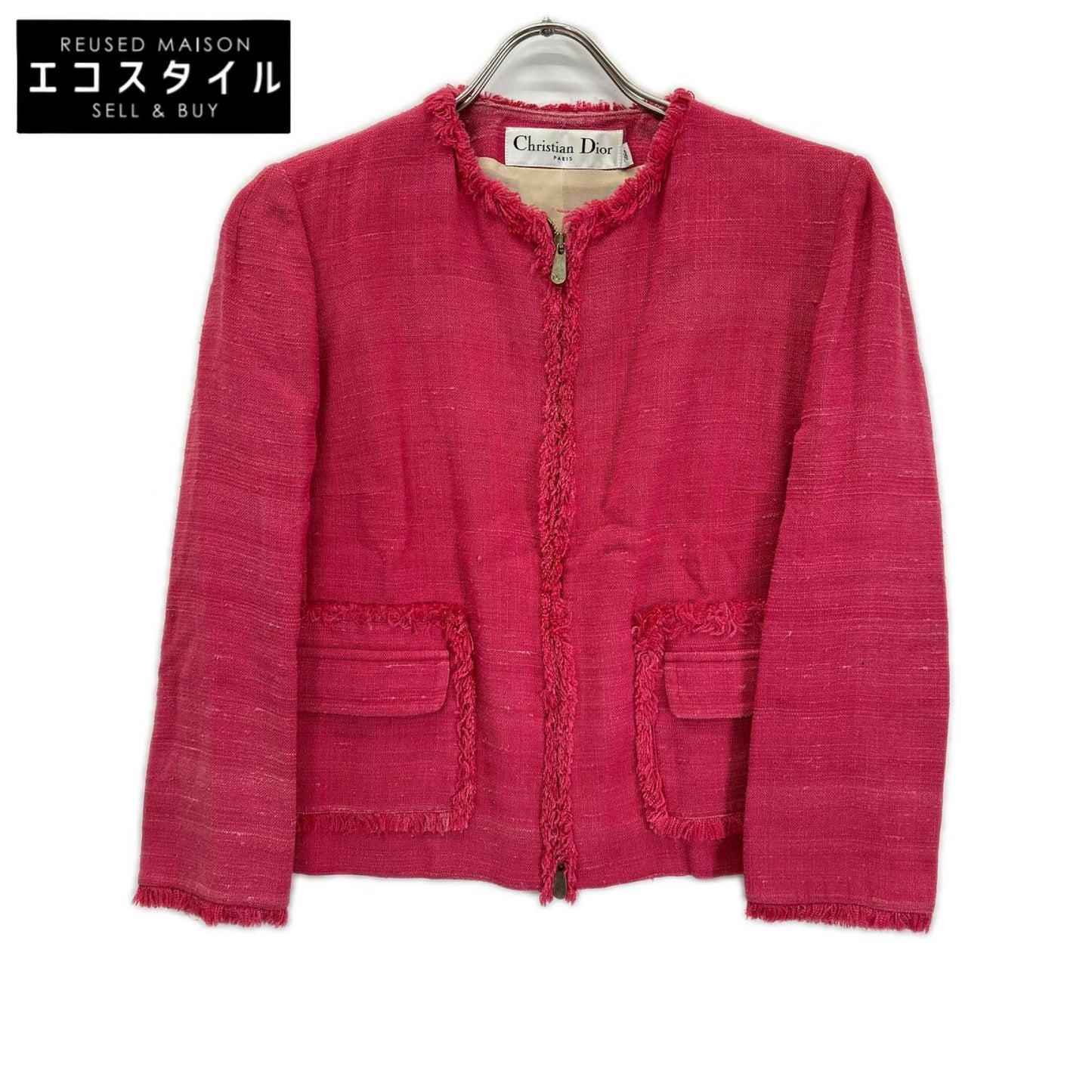 Christian Dior クリスチャンディオール PARIS 2C21209F1722 02SS ガリアーノ期 リネンジップアップジャケット ジャケット