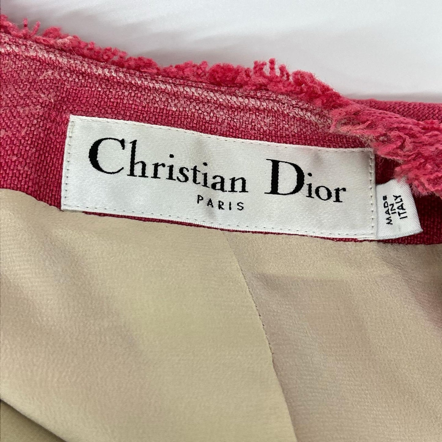 Christian Dior クリスチャンディオール PARIS 2C21209F1722 02SS ガリアーノ期 リネンジップアップジャケット ジャケット