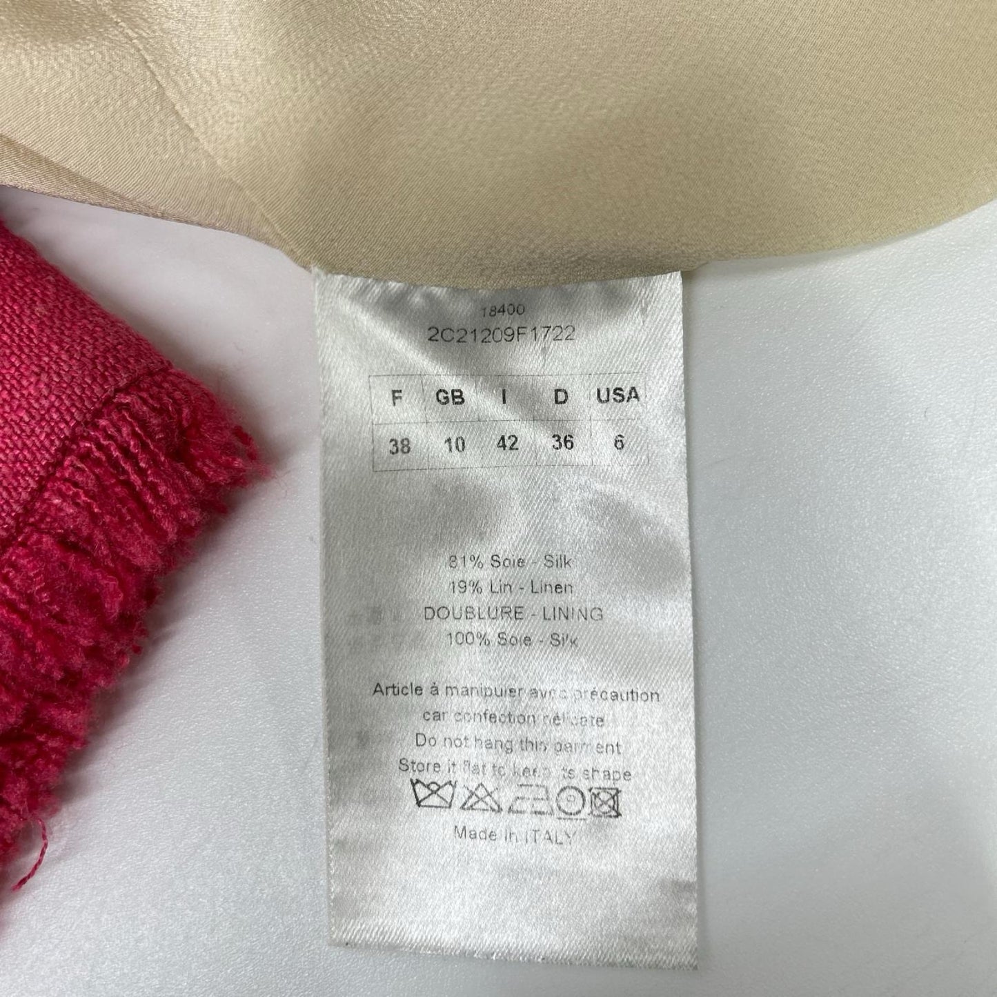 Christian Dior クリスチャンディオール PARIS 2C21209F1722 02SS ガリアーノ期 リネンジップアップジャケット ジャケット
