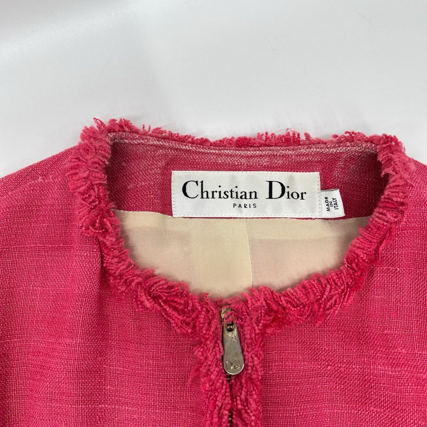 Christian Dior クリスチャンディオール PARIS 2C21209F1722 02SS ガリアーノ期 リネンジップアップジャケット ジャケット