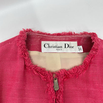 Christian Dior クリスチャンディオール PARIS 2C21209F1722 02SS ガリアーノ期 リネンジップアップジャケット ジャケット