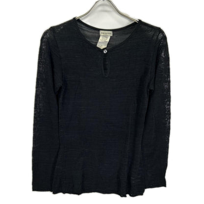 DRIES VAN NOTEN ドリスヴァンノッテン 初期 ブラック レーヨン 長袖カットソー トップス