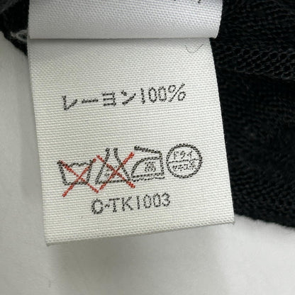 DRIES VAN NOTEN ドリスヴァンノッテン 初期 ブラック レーヨン 長袖カットソー トップス
