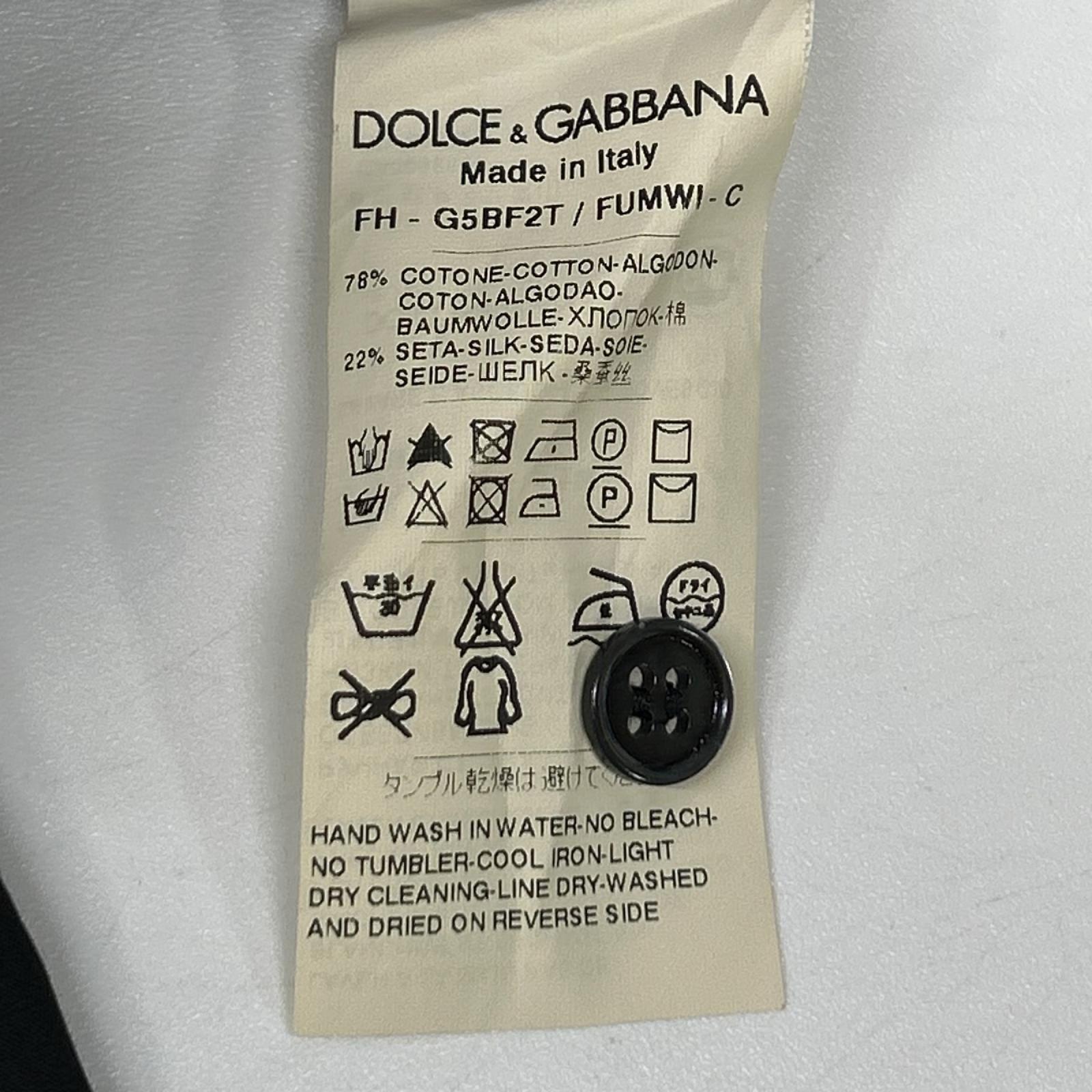 DOLCE&GABBANA ドルチェアンドガッバーナ ブラック SICILIA シチリア 長袖 デザインシャツ トップス