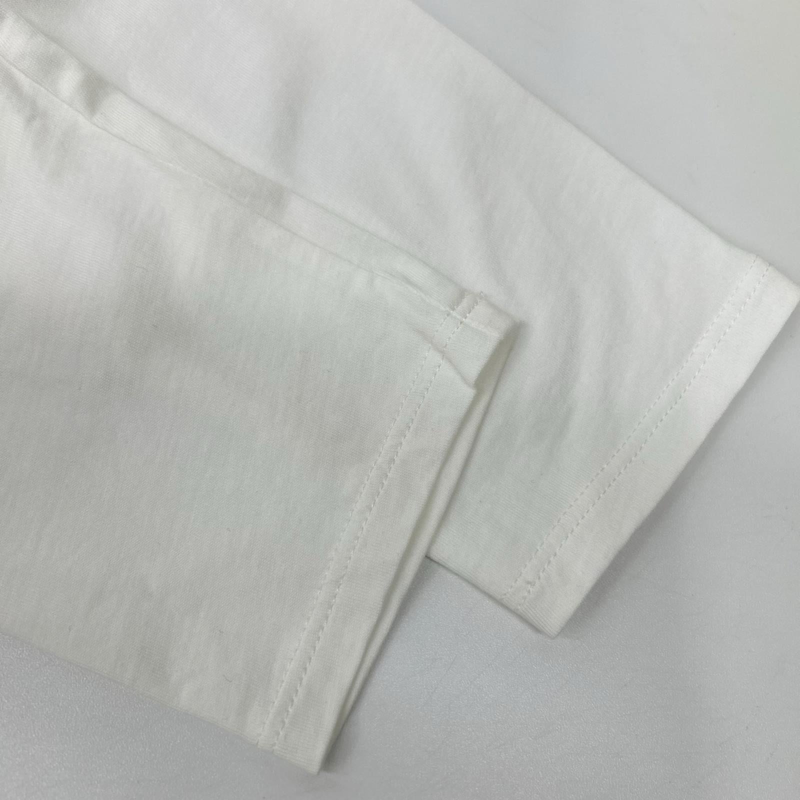 Chloe クロエ C20245 ホワイト ロゴ刺繍 コットン 長袖Tシャツ トップス