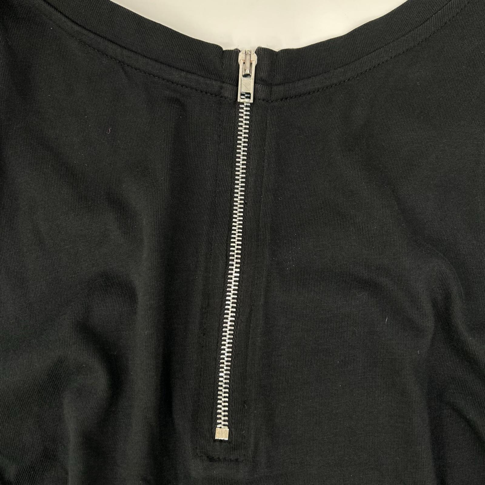 MIUMIU ミュウミュウ 13SS MJA493ブラック ギャザー コットンワンピース ワンピース