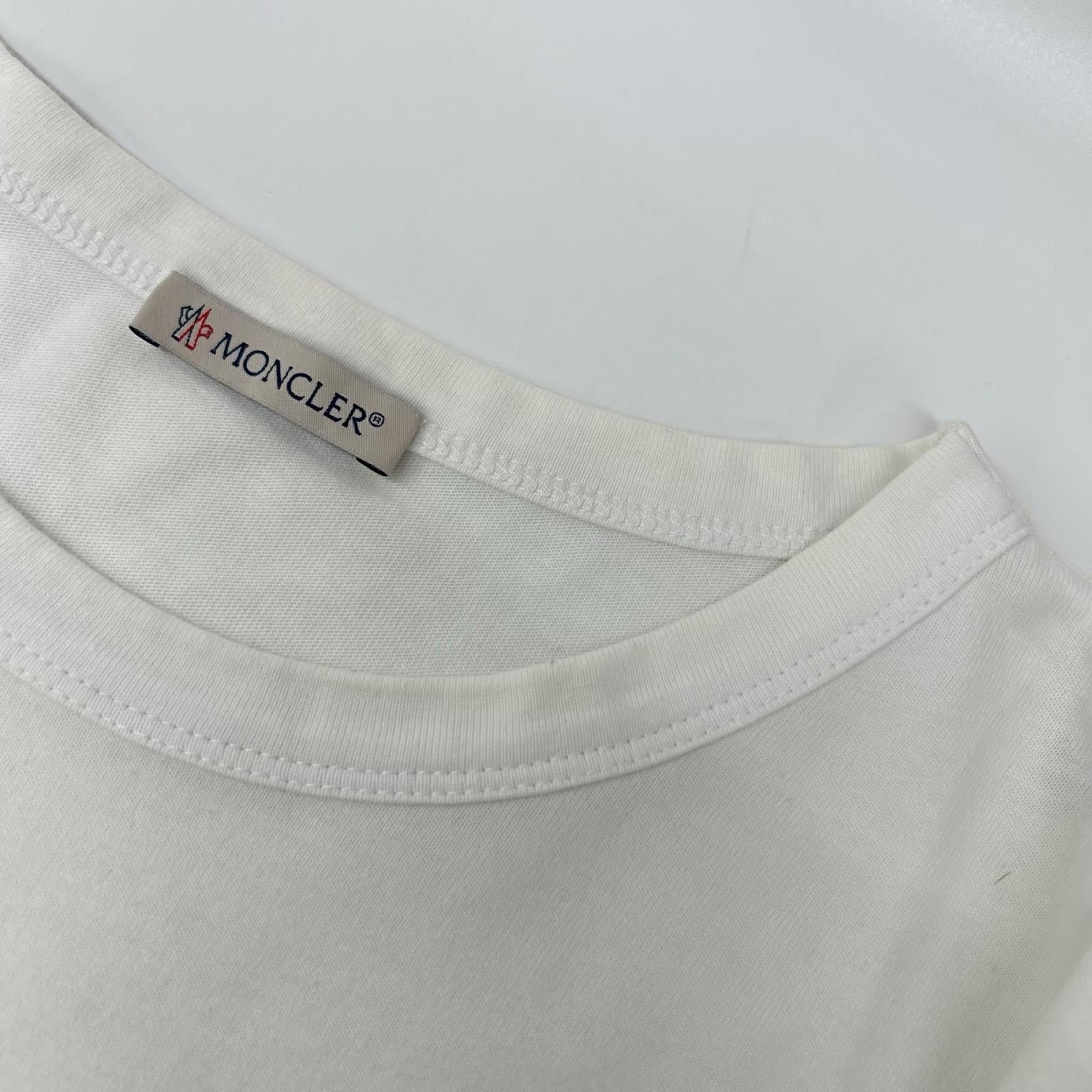 MONCLER モンクレール ホワイト MAGLIA T 半袖カットソー トップス