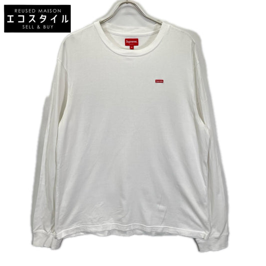 Supreme シュプリーム ホワイト スモールボックスロゴ 長袖Tシャツ トップス