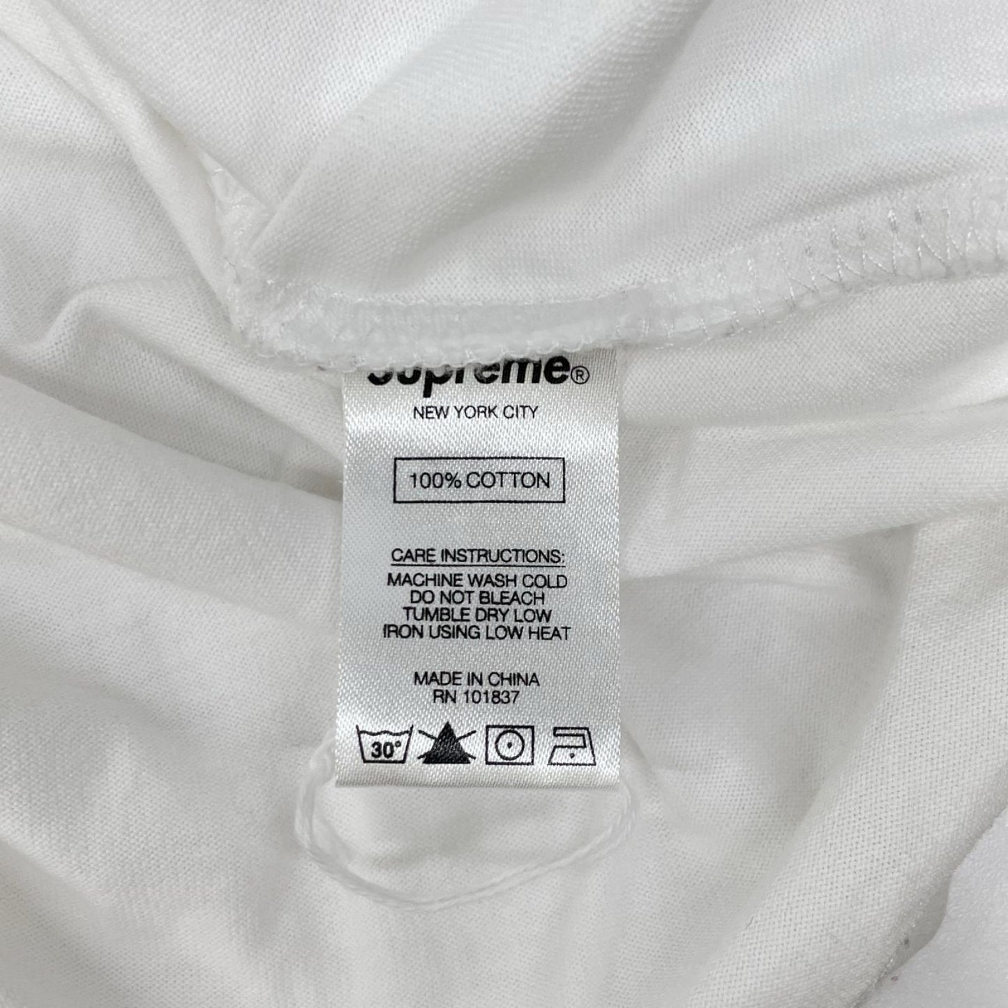 Supreme シュプリーム ホワイト スモールボックスロゴ 長袖Tシャツ トップス