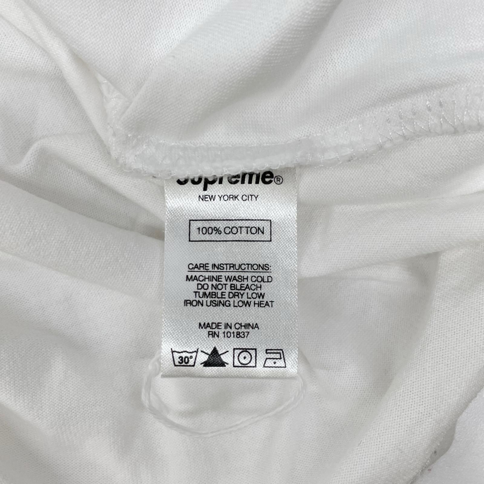 Supreme シュプリーム ホワイト スモールボックスロゴ 長袖Tシャツ トップス