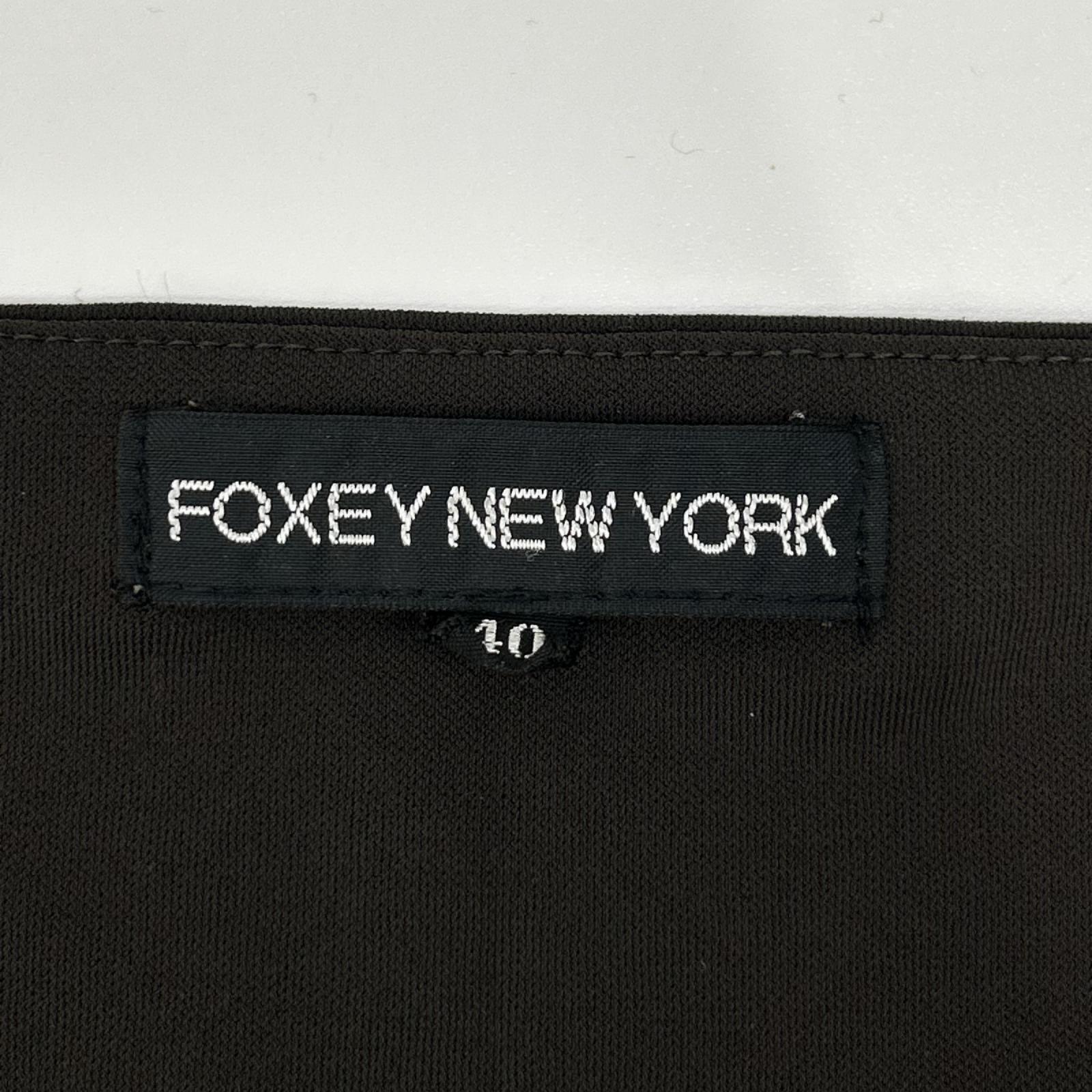 FOXEY NEW YORK フォクシーニューヨーク 24129-CVAN64 ブラウン ノースリーブ ワンピース ワンピース