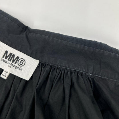 MM6 エムエムシックス S52CT0437 ブラック オーバーサイズ バックギャザー シャツ トップス