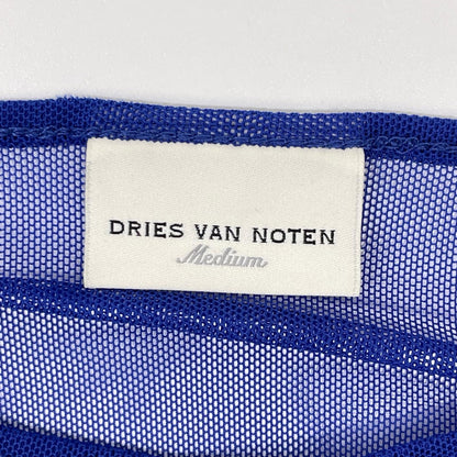 DRIES VAN NOTEN ドリスヴァンノッテン ブルー シアー素材 長袖tシャツ トップス