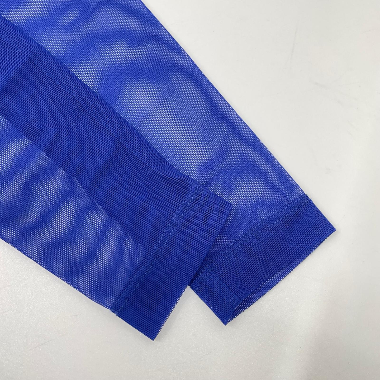 DRIES VAN NOTEN ドリスヴァンノッテン ブルー シアー素材 長袖tシャツ トップス