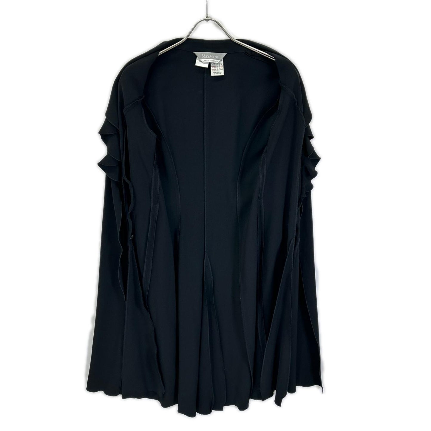 Max Mara マックスマーラ ブラック トリアセテート ベルトワンピース ワンピース
