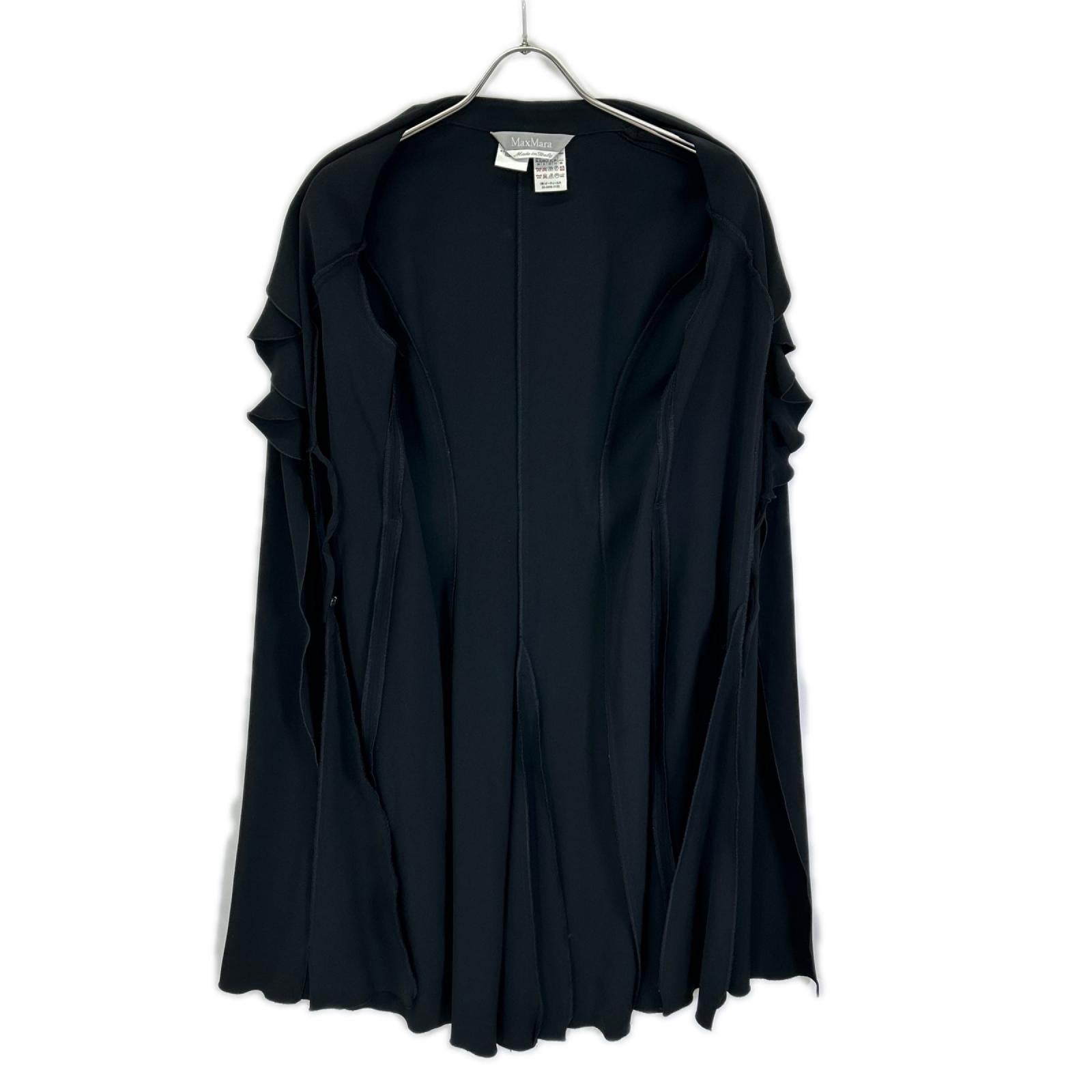 Max Mara マックスマーラ ブラック トリアセテート ベルトワンピース ワンピース