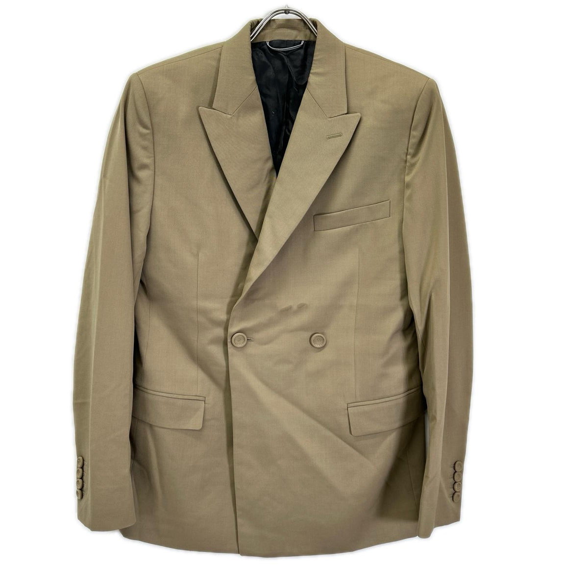 Dior HOMME ディオールオム 22aw 023c261c4739 テーラード ジャケット ダブルブレスト ピークドラペル 総裏 CDロゴ裏地 ジャケット