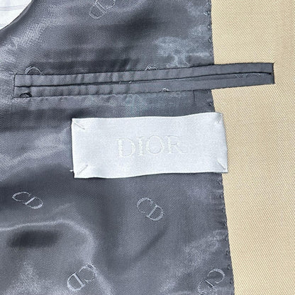Dior HOMME ディオールオム 22aw 023c261c4739 テーラード ジャケット ダブルブレスト ピークドラペル 総裏 CDロゴ裏地 ジャケット